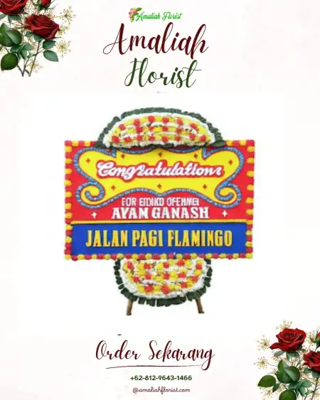 Sewa Papan Bunga Venue Pernikahan Jakarta Barat
